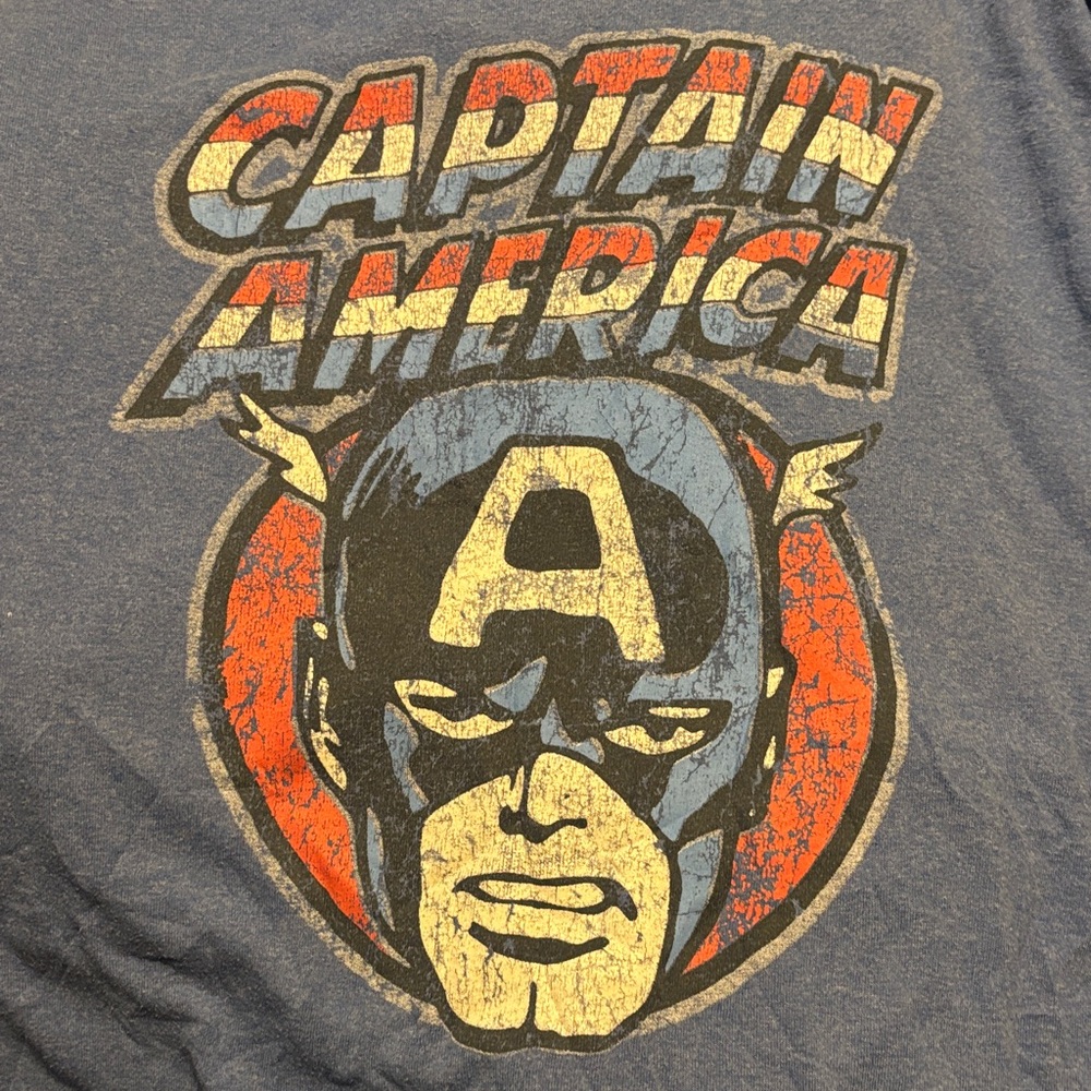 Marvel Captain America Tee - Blue and Red